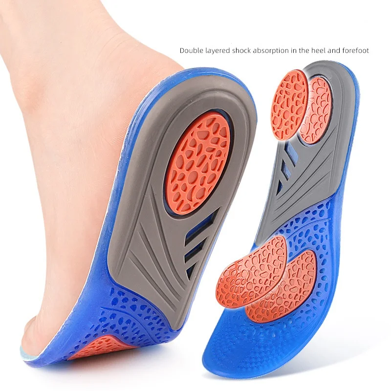 Shock-absorbing Insoles For Shoes Men Women Running Basketball Sports Insoles Breathable Sweat Shoes Pad Inserts