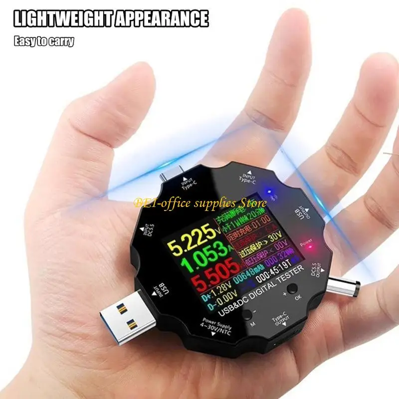 

A9LC UD18 USB C Tester Multifunctional Digital Multimeter Current Detector