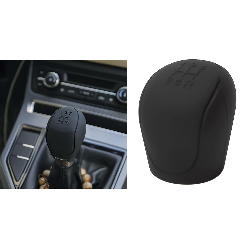 1PC Manual 5-speed Car Silicone Gear Shift Knob Cover Gear Shift Non-Slip Grip Handle Protective Covers Car Interior Accessories