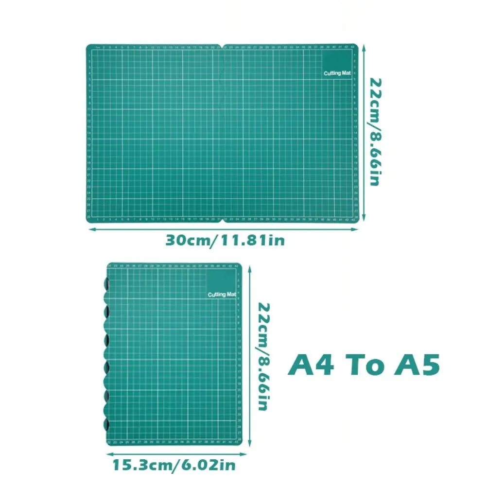 Portable PVC Cutting Pad A3-A4/A4-A5 Size Switching Waterproof Carving Board Foldable Workbench Pad Paper Cutting