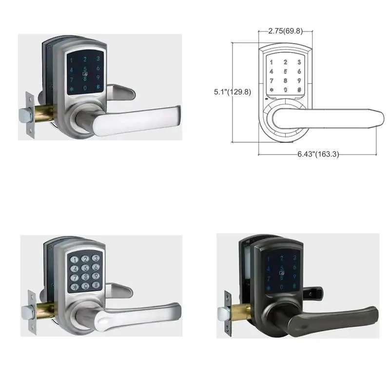 Smart Door Lock Outdoor Digital Password Electric Lock with Card and Key