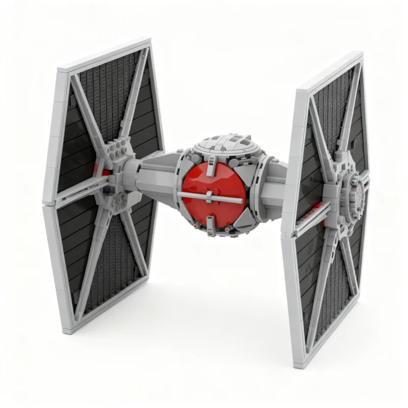 709 pièces MOC TIE D Starfighter automatisé, modèle de bataille stellaire, blocs de construction, cadeaux de Noël, jouet de construction, idée créative DIY