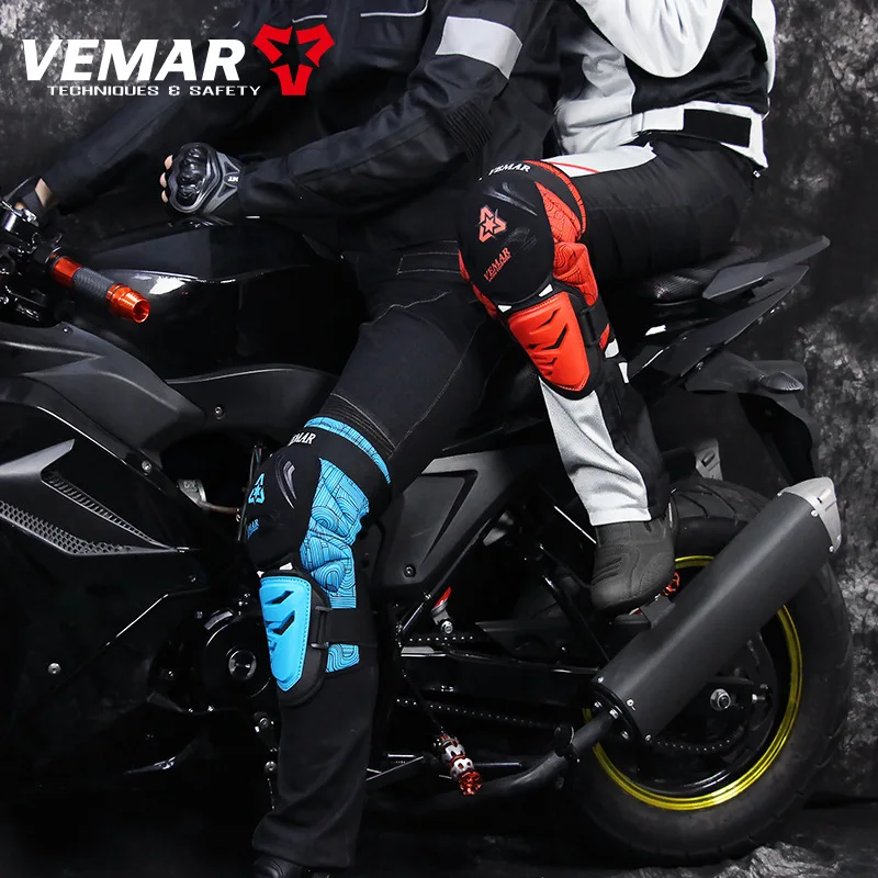 VEMAR E-02 Motorcycle Knee Pads Multi-Color Matching Fashion Knee Pads Breathable and Soft to Protect Knees