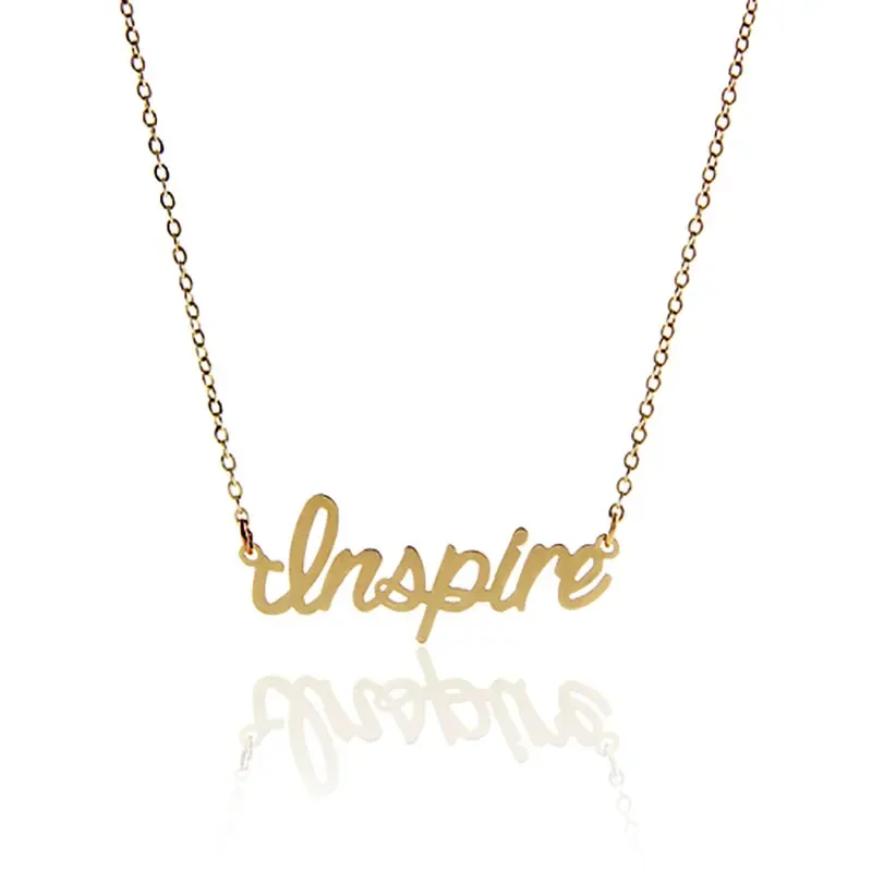 

Insprie Name Necklace Custom Nameplate Pendant for Women Girls Friends Birthday Wedding Christmas Mother Gift