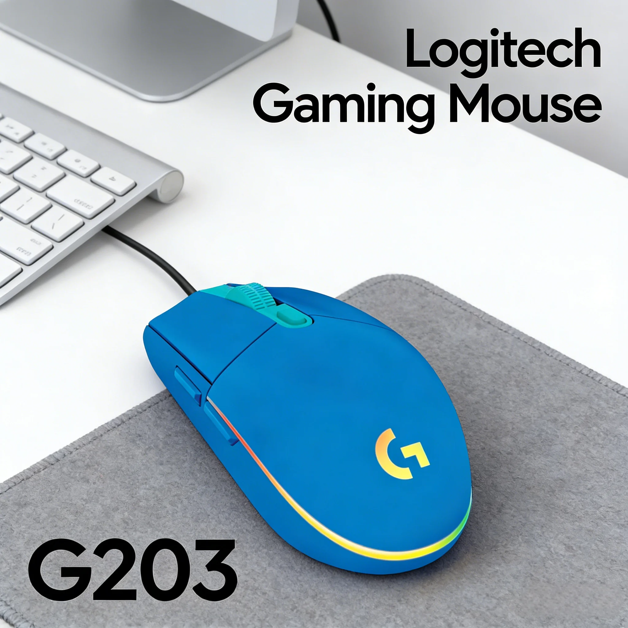 

Logitech G203 — выставной с потрясающим RGB-подсветкой