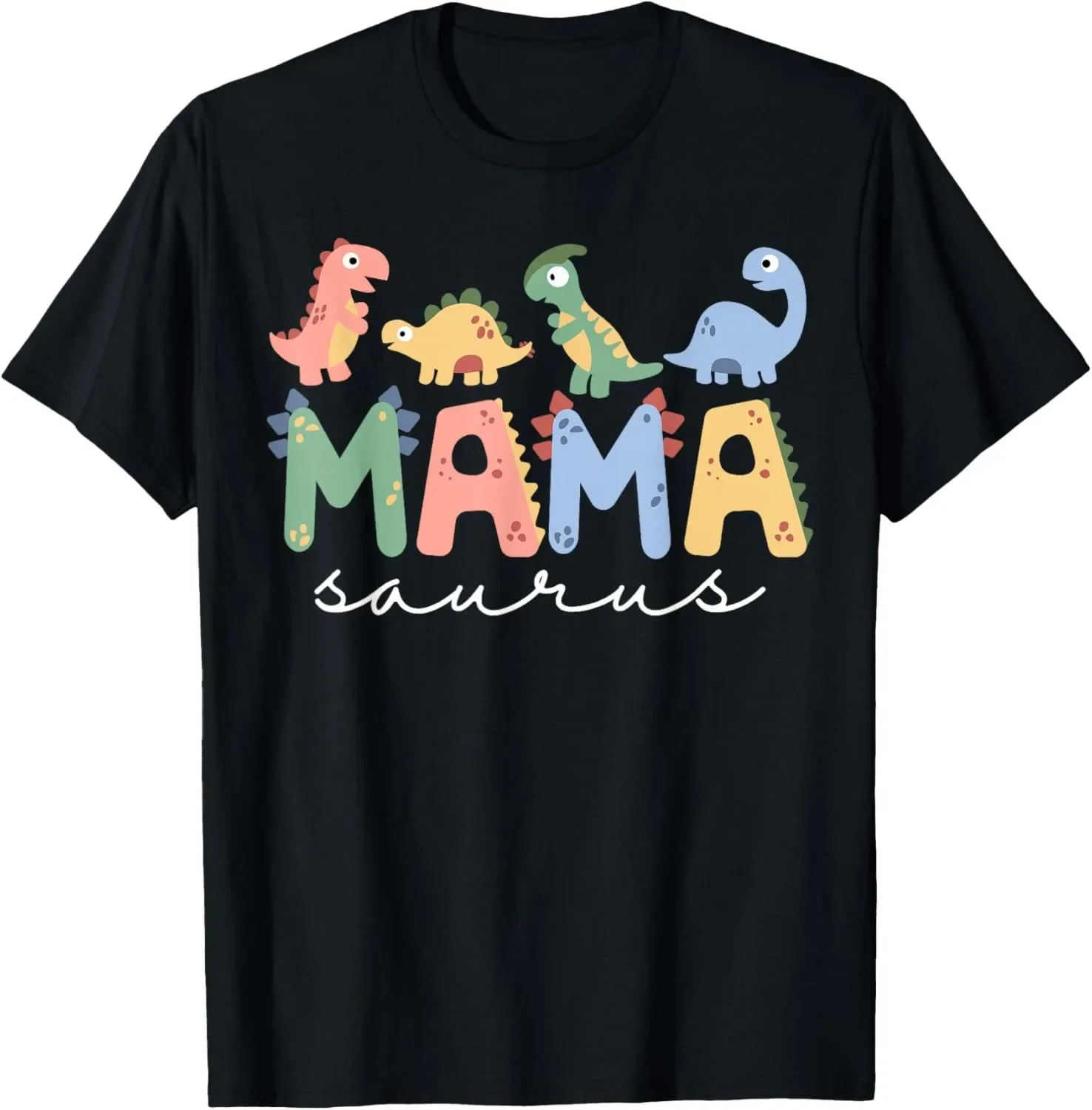 Mamasaurus T Rex Dinosaurier Mama Saurus Familie Passende Damen T-Shirts Lustiges Shirt Unisex Sommer Streetwear Tops Camisas – Detail 7