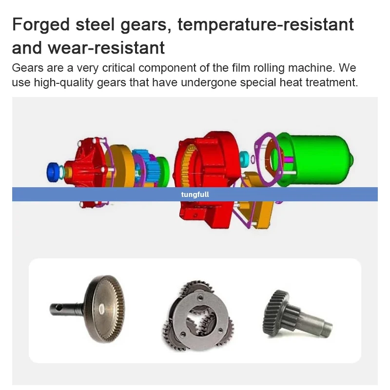 الكهربائية فيلم الأسطوانة الدفيئة نشمر المحرك تيار مستمر 24 فولت 100 واط الدفيئة آلة لف الفيلم آلة لف الفيلم الكهربائية