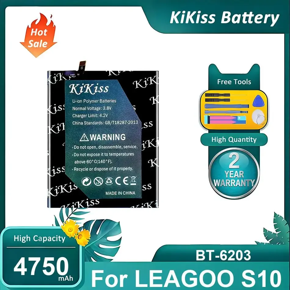 

High-Performance Mobile Phone Battery For LEAGOO S10,BT-6203,4750mAh