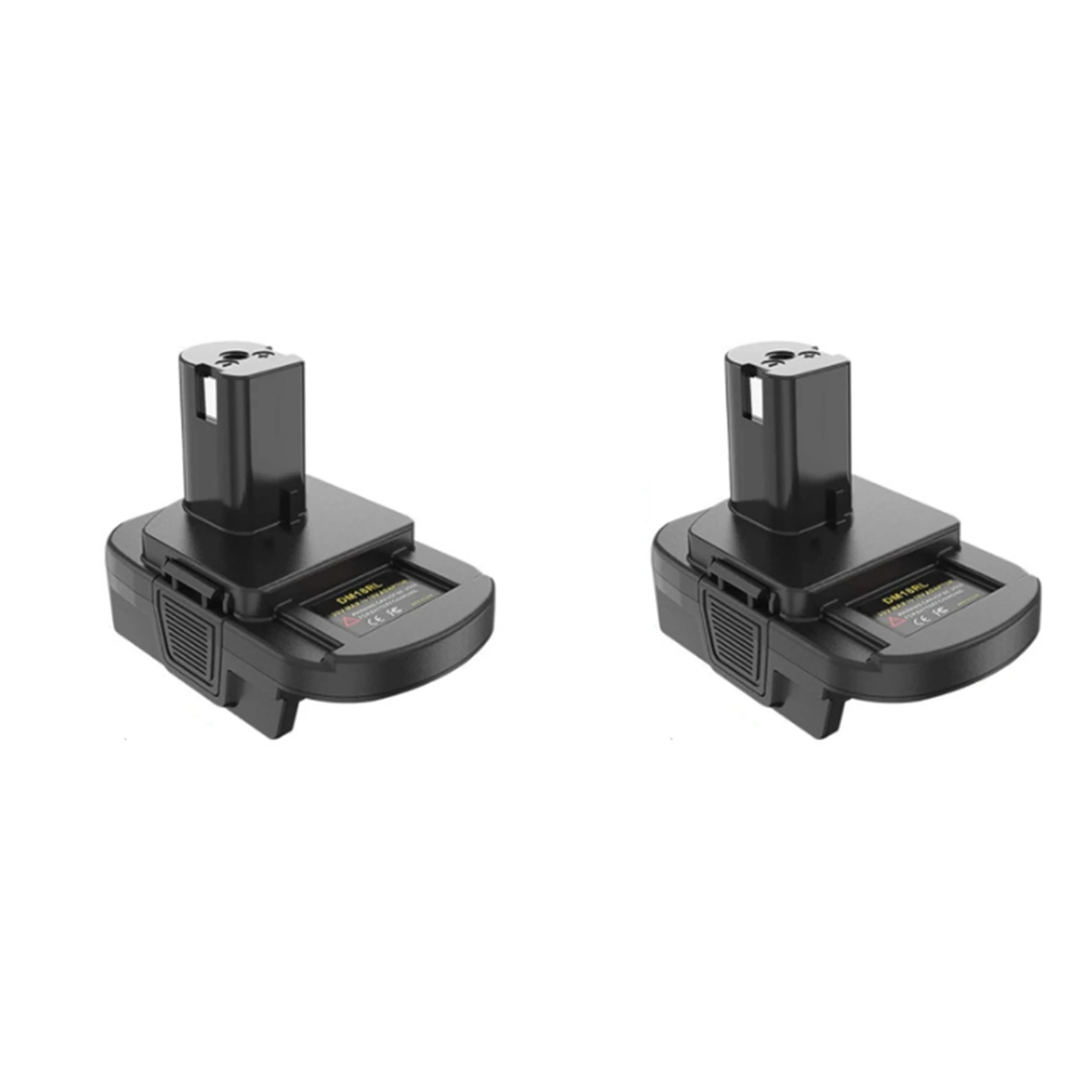 ABSY 2X Battery Converter Adapter For 18V-20V To RYOBI 18V Lithium&Ni-NH&Ni-CD Battery For P108 P105