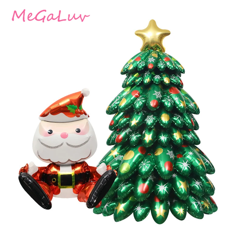 

Merry Christmas Balloon Santa Claus Oversized Christmas Tree Balloons Kids Toys Halloween Party Decorations