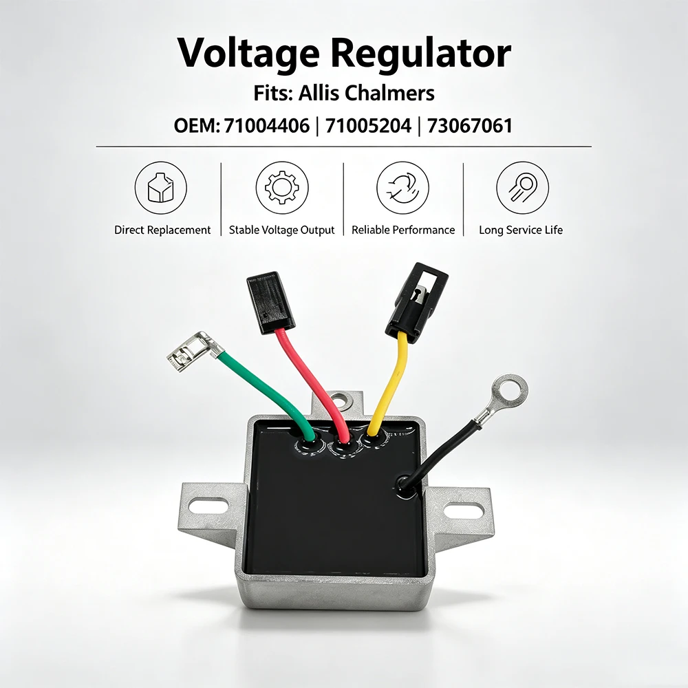 Voltage Regulator Rectifier For Allis Chalmers 816/840/940 248/4.248/433/649 ENGINE 1970-1975 OEM:71004406 71005204 73067061