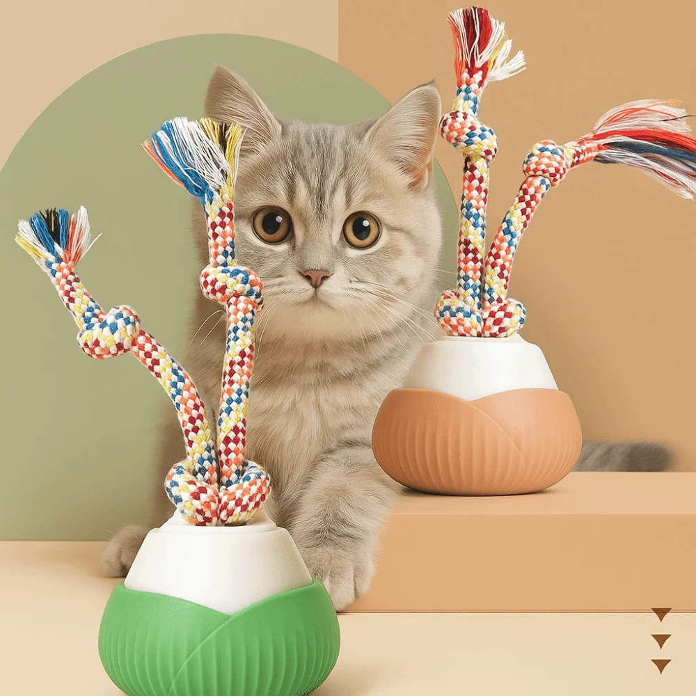 

Rechargeable Interactive Dog Ball Self Play Rotating Automatic Rolling Ball Toy Durable Smart Moving Cat Toy Pet Training