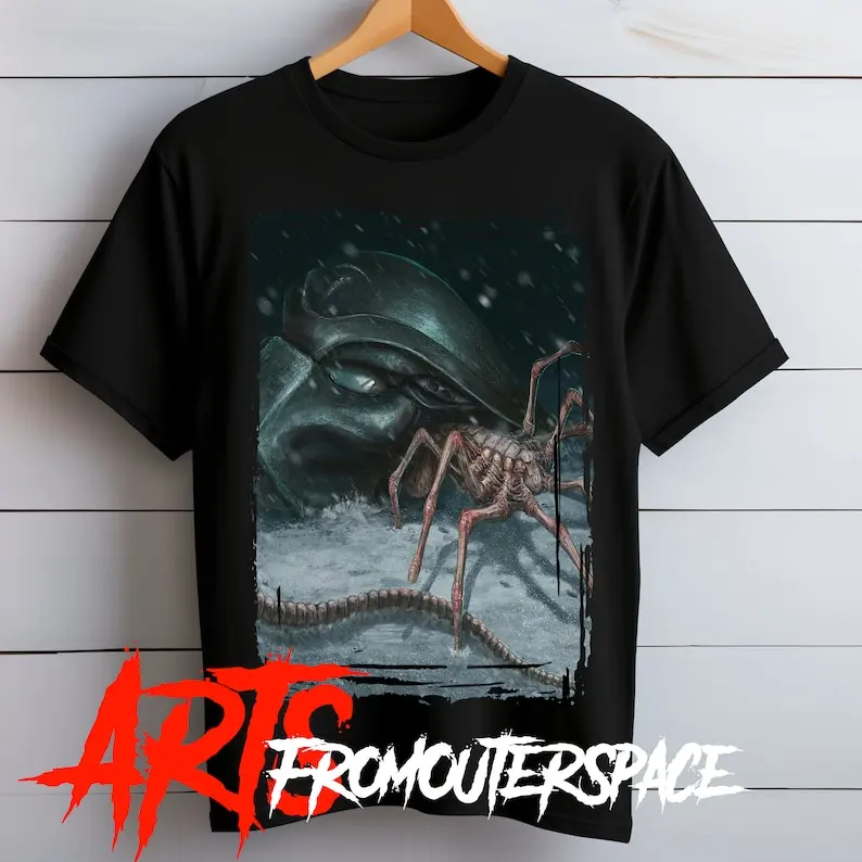 Unisex movie shirt facehugger / Alien vs Predator / Softstyle T-Shirt / Xenomorph