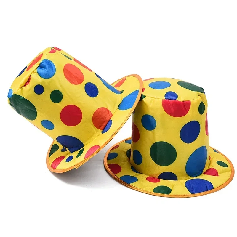 

Chapeau de ixUnisexe à Pois, Drôle et Coloré, Haut de Clown, Costume d'Halloween, Cosplay,Pièce