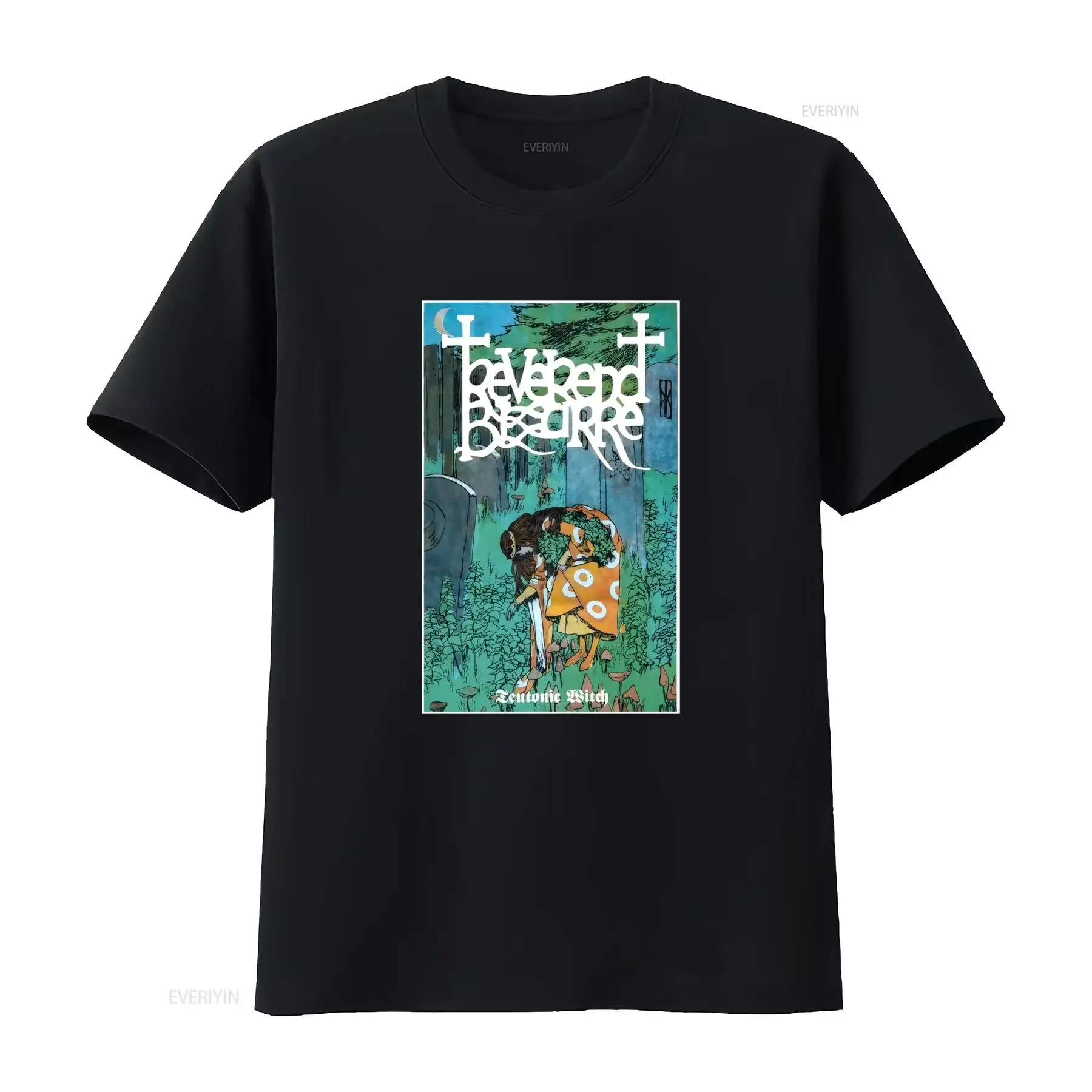Reverend Bizarre Tevtonic Witch T Shirt Unique Gothic Design for  vintage Washed Slightly Soft Comfortable graphic Unisex