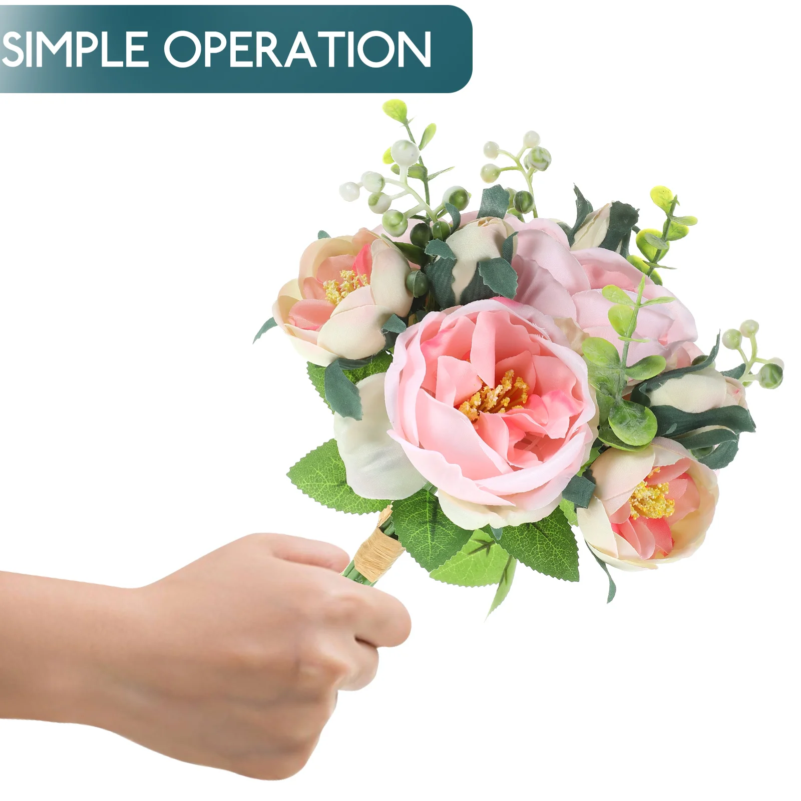 

Romantic Wedding Bridal Bouquet Artificial Flower Bridesmaid Rustic Tossing Bride Bridal Bouquetswedding Table Centerpiece Fake