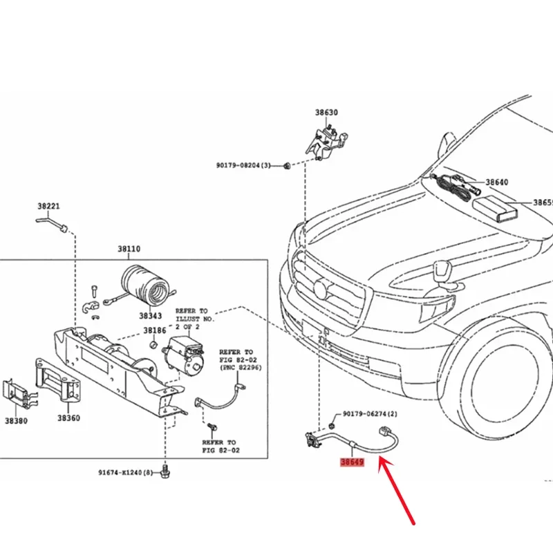 For Toyota Land Cruiser 40 60 70 LC80 LC100 LC200 Controller Remote Switch and Winch Control Cable Wire