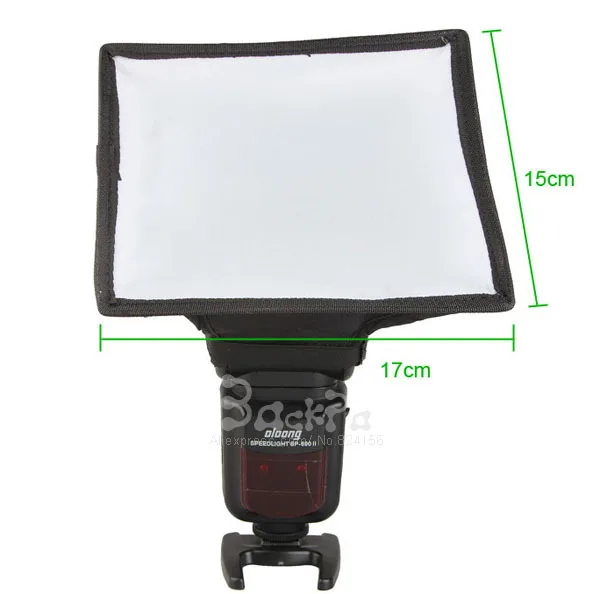 50pcs Universal studio Diffuser Softbox 15x17cm For Hot Shoe Speedlight Yongnuo Godox YN-560 III 430EX 580EX II 600EX-RT SB600