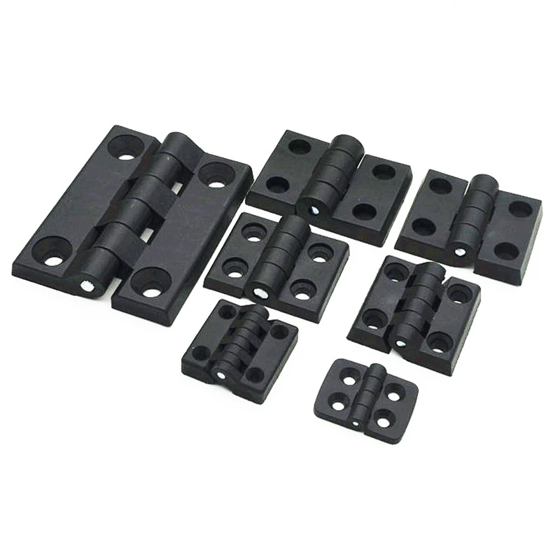 10pcs Black Color Nylon Plastic Butt Hinge for Wooden Box Furniture Electric Cabinet Hardware Wooden door hinge Black hinge