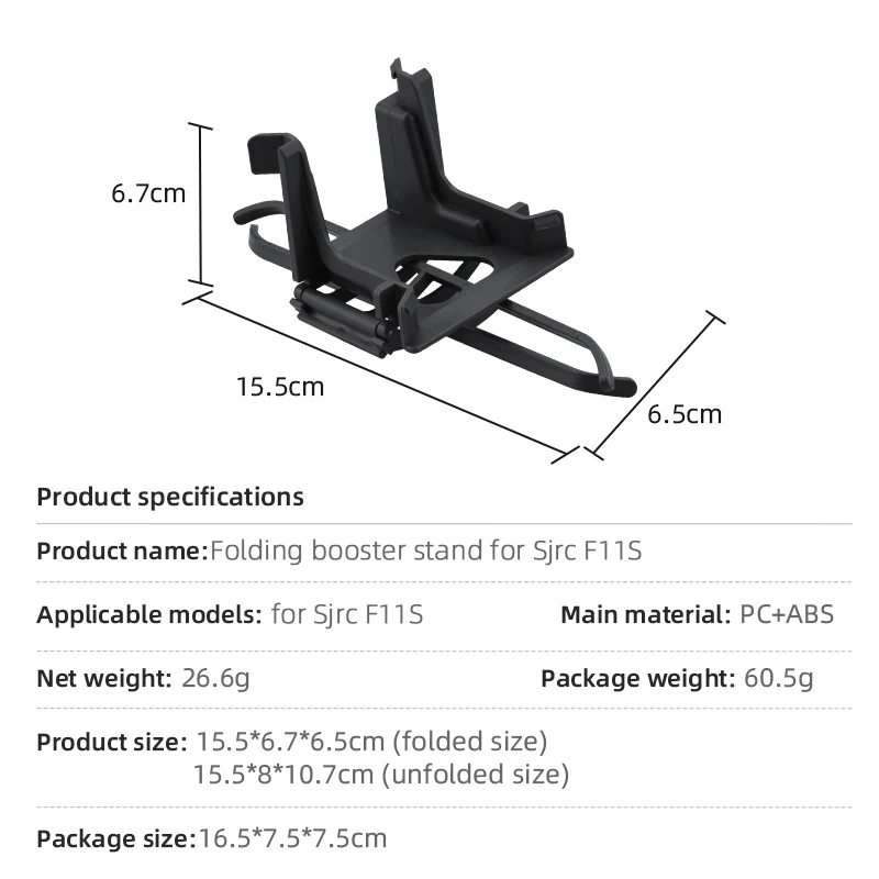 Foldable Landing Gear for Sjrc F11S Drone Height Extender Long Leg Foot Protector Stand Gimbal Guard for Sjrc F11S Accessories
