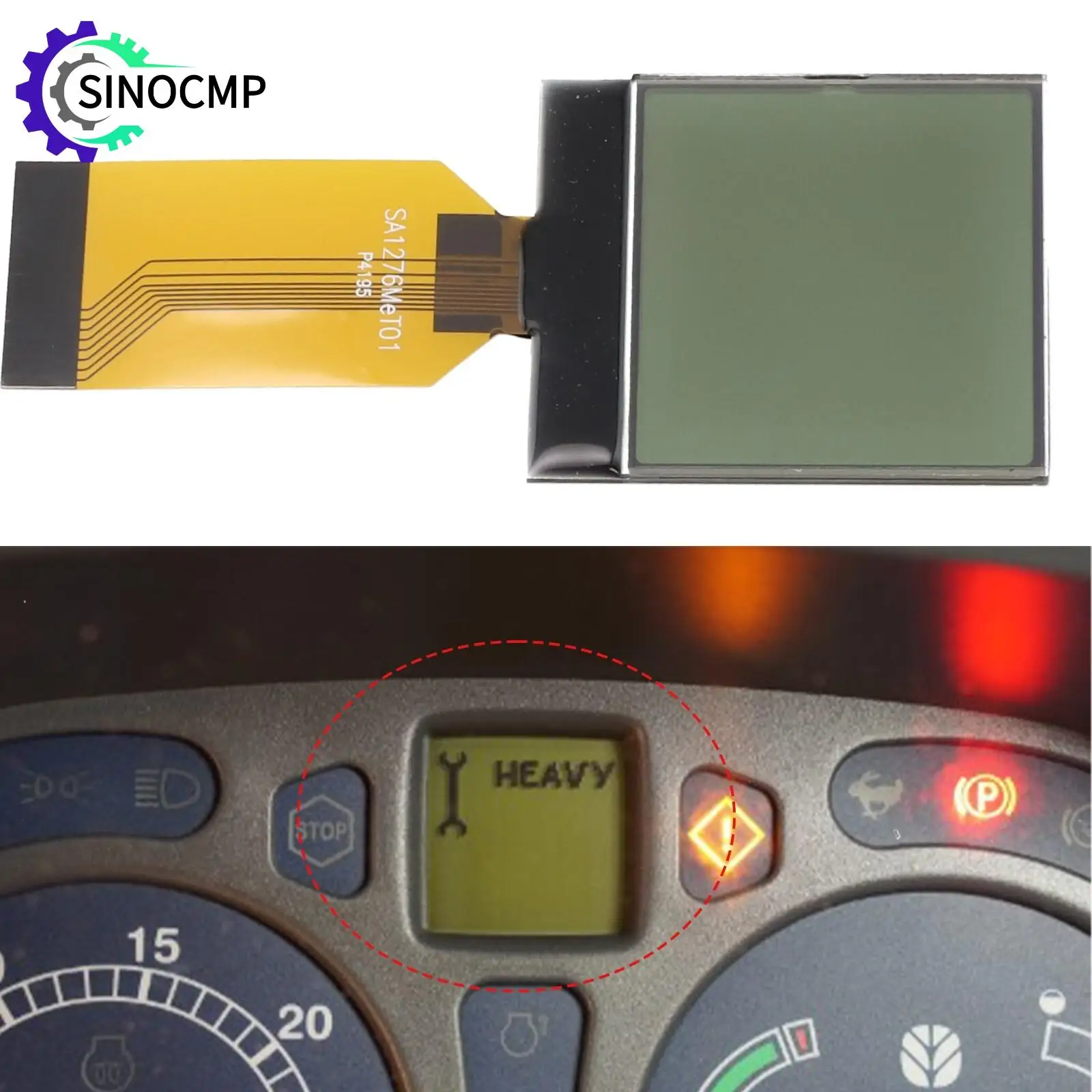 

Центральный ЖК-дисплей приборной панели 47125844 для тракторов New Holland серий T, TS, TLA 2004-2008 годов выпуска, ЖК-экран приборной панели