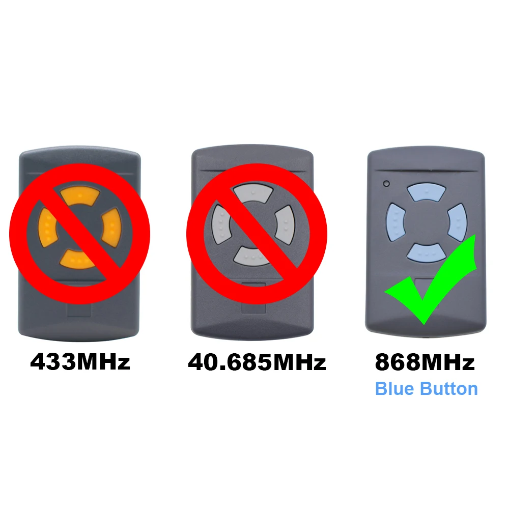 Синяя кнопка HORMANN 868 Пульт дистанционного управления для гаражных ворот 868 МГц HSM2 HSM4 HSE4 HSE2 HS1 HS2 HS4 868,35 МГц Ручной передатчик