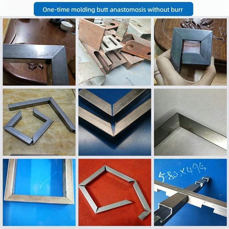 45 Degree Angle Electric Cutter Hydraulic Square Hole Puncher Steel Pipe Punching/Notching Machine