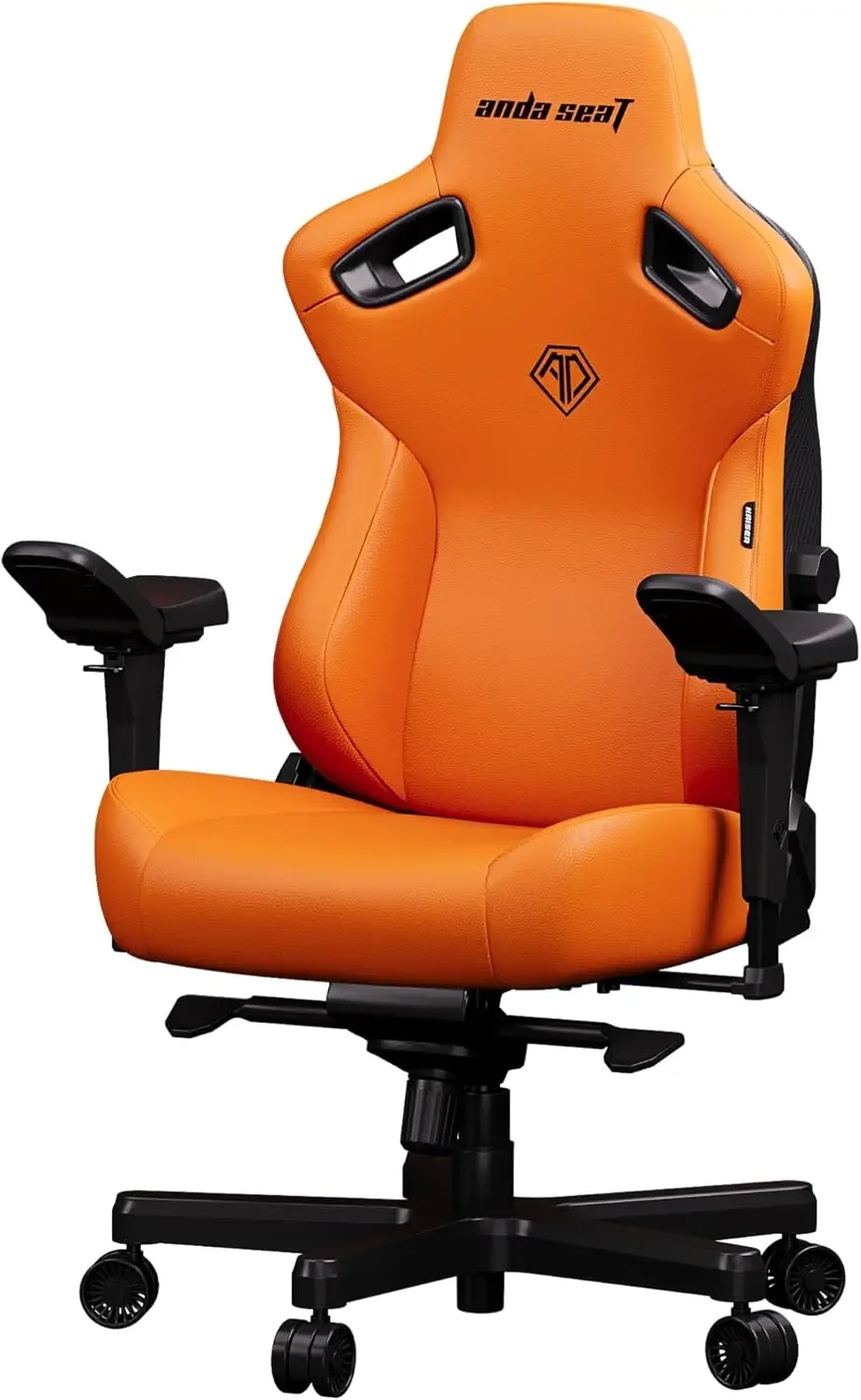 Adults - Ergonomic Orange Leather Gaming Chairs with 5D Armrest, Comfortable Office Chair