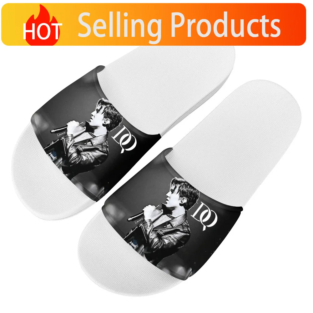 Dimash Qudaibergen Kazakh Singer Flip Flops Home Slipper Mens Women Teenager Family Slippers Bathroom Pool Casual Sandals Custom