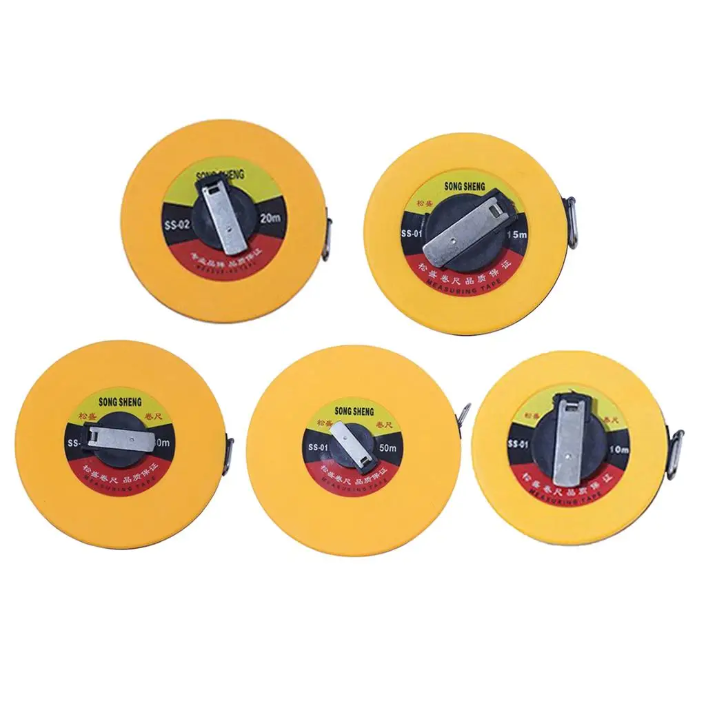 Flexible Fiberglass Tape Measure Retractable Ruler Tool for Sewing Tailoring Body Size and Building Distance