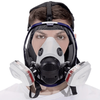 Chemical Gas Mask 6800 Dust Respirator Anti-Fog Full Face Mask Filter For Industrial Acid Gas, Welding Spray Paint Insecticide
