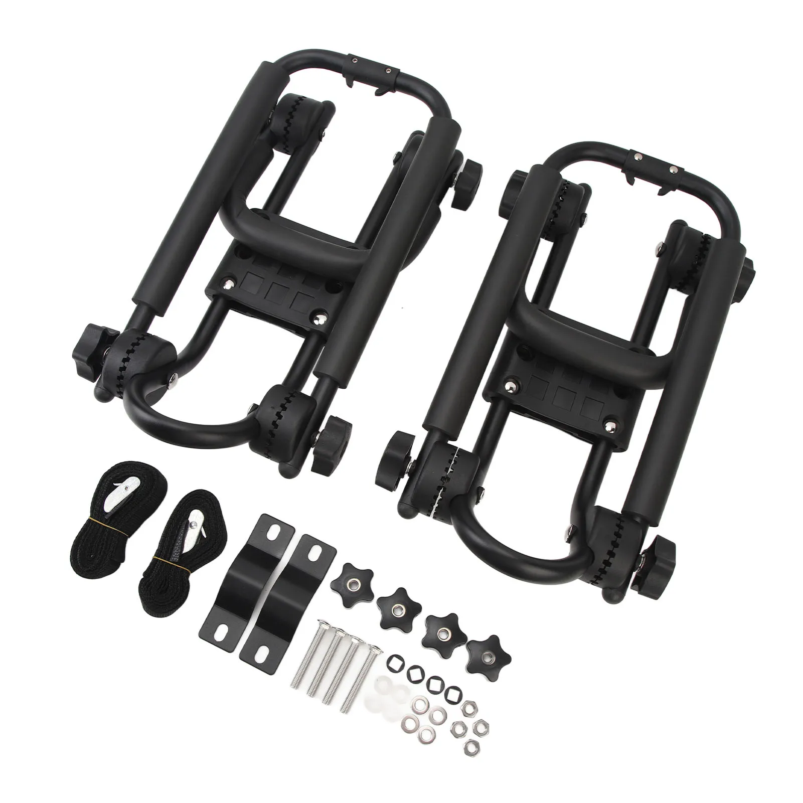 Kayak Roof Rack Universal Folding Adjustable Canoe Car Top Roof Mount Carrier 2PCS for Boat SUV Truck Van OEM Replacement Sturdy