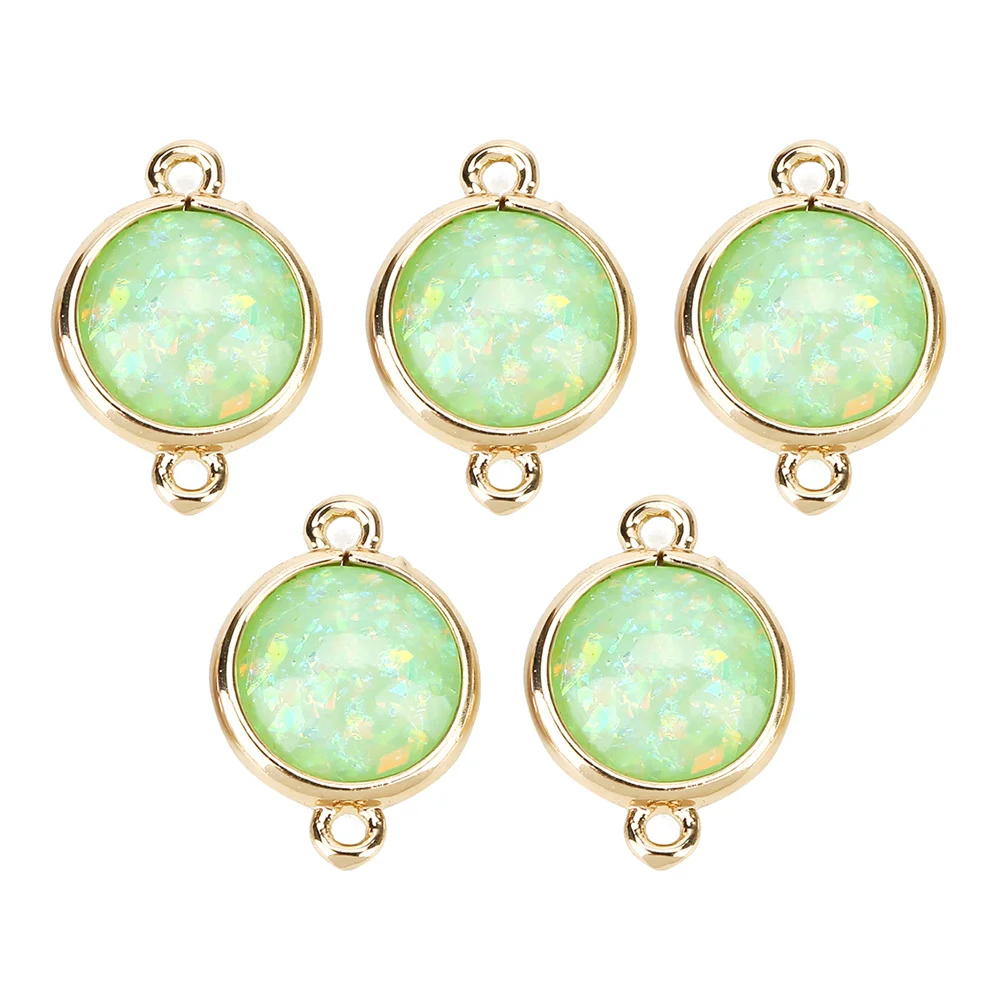 

5Pcs Resin Crystal Cluster Pendant Double Side DIY Jewelry Accessories Necklace Bracelet Dangler Creative Pendant Accessories