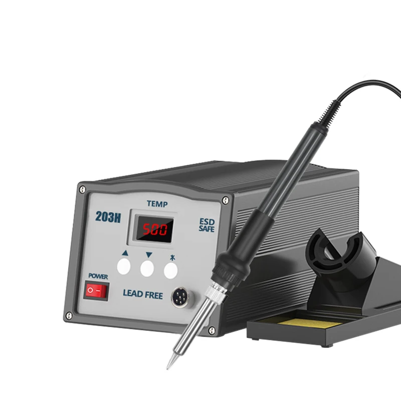203H Digital Display 90w High Frequency Adjustable Constant Temperature Welding Station Soldering Iron Table
