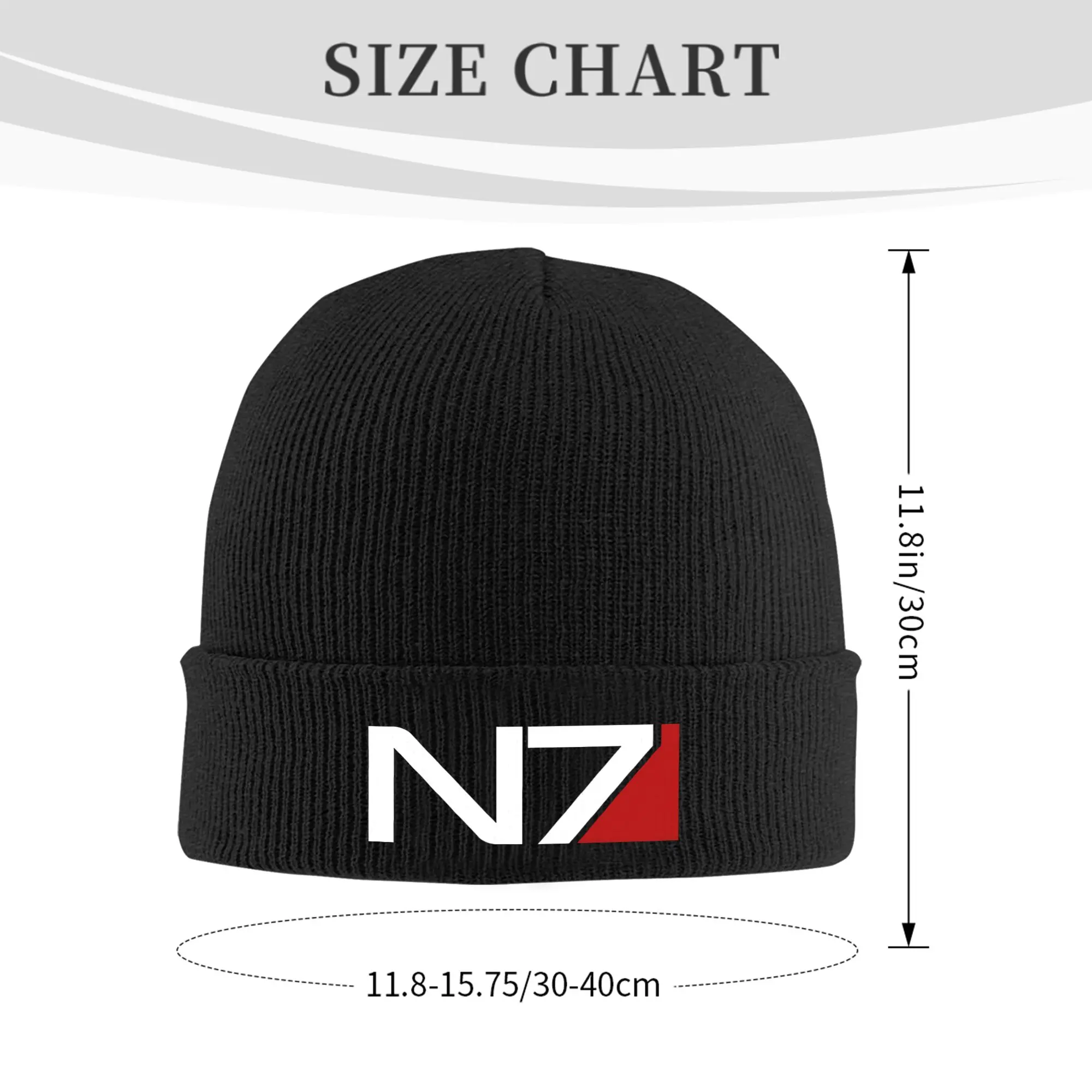 Effect Mass N7 Game Hat Autumn Winter Skullies Beanies Street  Cap Unisex Acrylic Knitted Caps