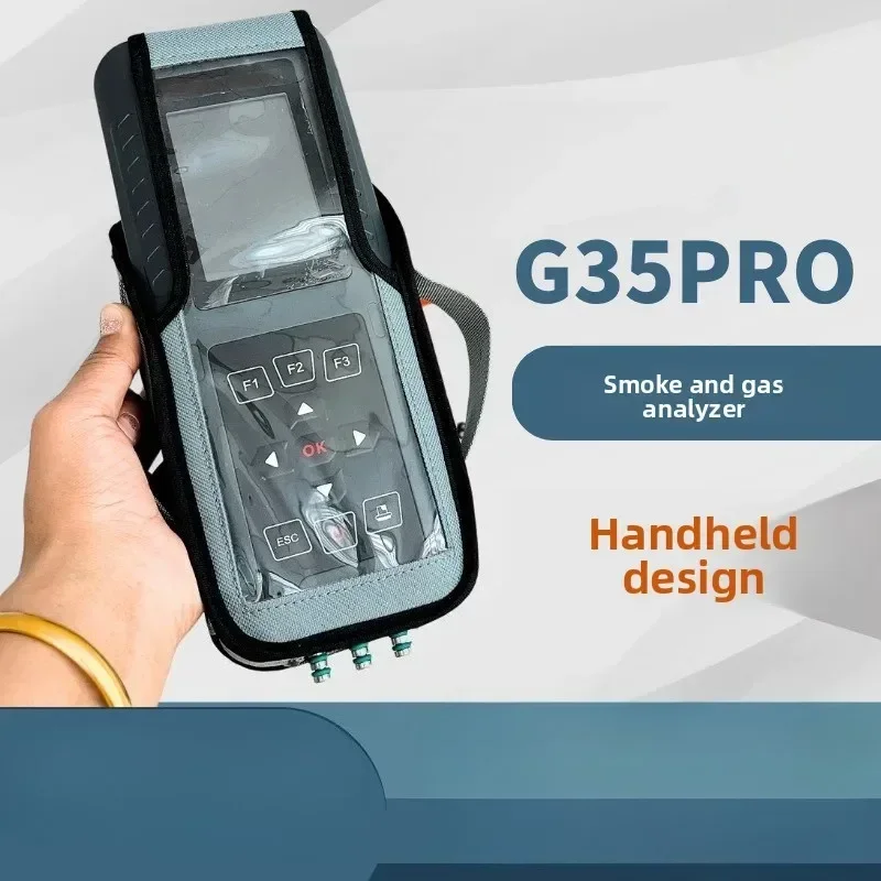 handheld flue gas analyzer multi-parameter pollution source kiln sulfur dioxide nitrogen oxide tester