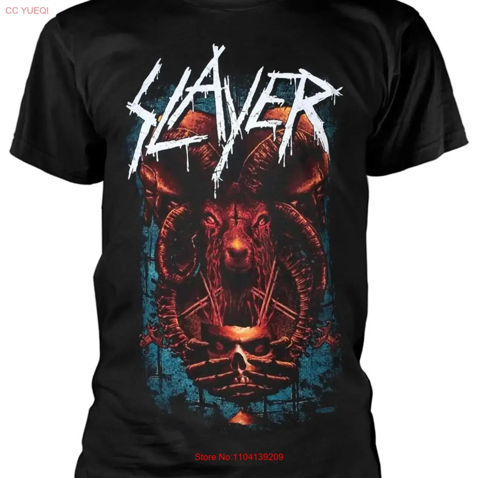 Hot Sale Slayer Offering T Shirt NEW Rare long or short sleeves vintage Washed Breathable streetwear homme Soft Stylish