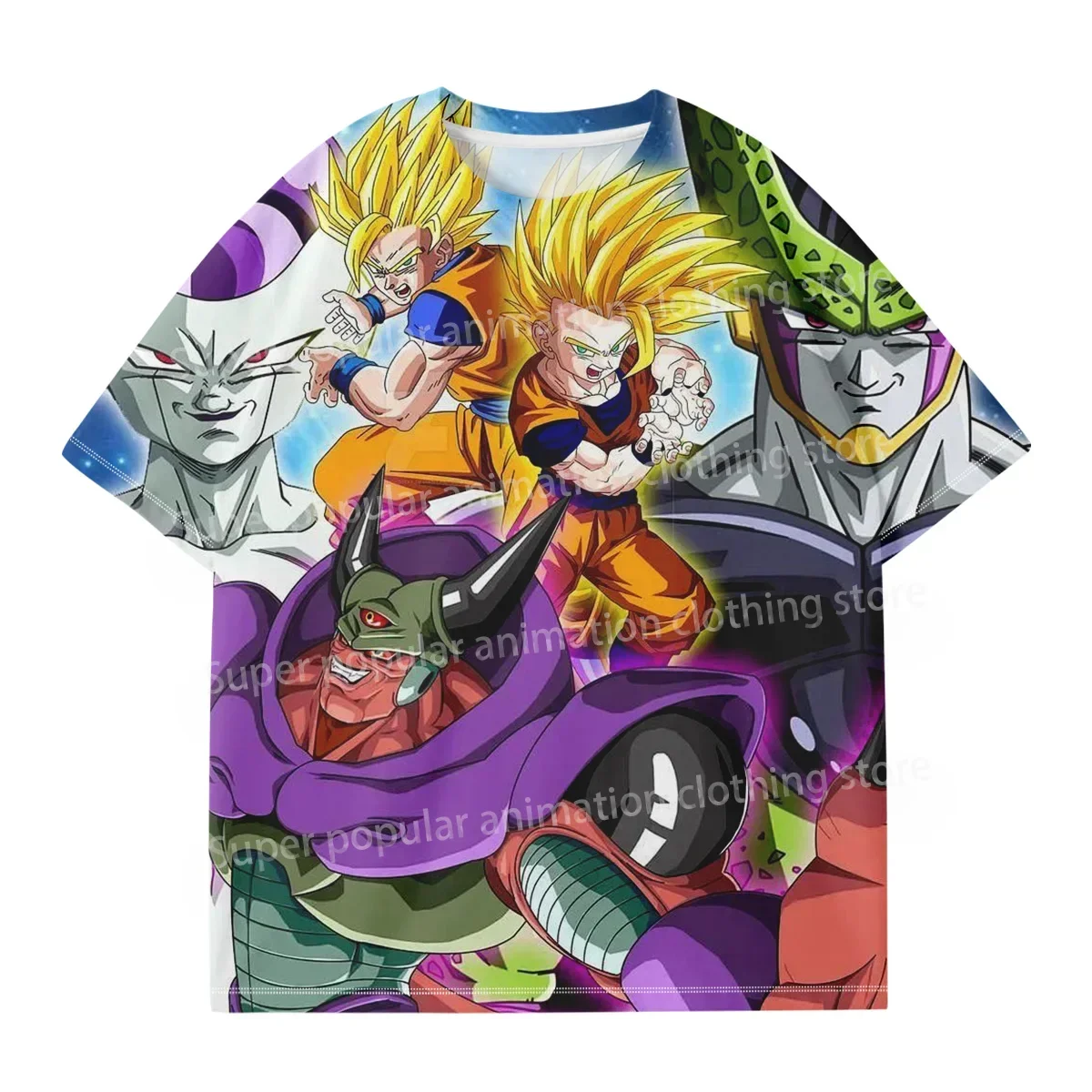 2025 Animazione estiva Dragon Ball Sun Wukong Stampa digitale 3D T-shirt ad asciugatura rapida Moda per bambini adulti Top Casual Y2K
