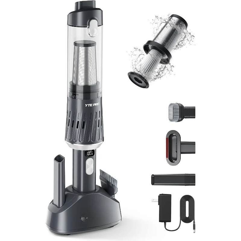 

Cordless Car Cleaner Powerful Suction Car Lightweight Portable Rechargeable Hand Held Vacuum Clean