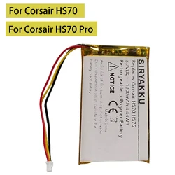 Zapasowa bateria litowo-polimerowa 3,7 V 1200 mAh do bezprzewodowego zestawu słuchawkowego do gier Corsair HS70, Corsair HS70 Pro