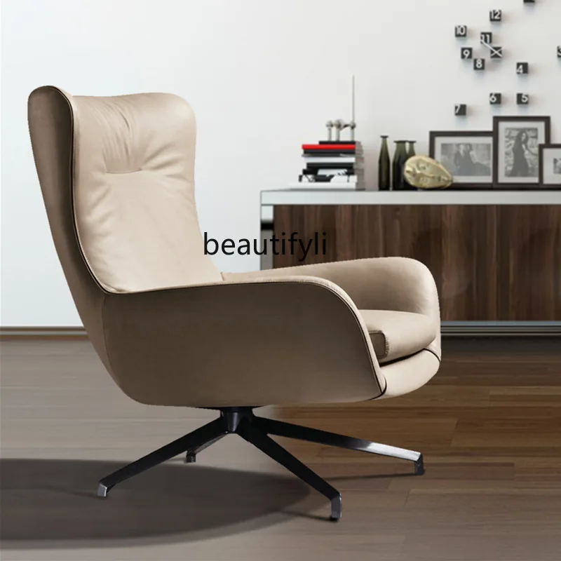 Nordic, single sofa, reading chair, rotating lazy sofa, high back, living room leisure chair