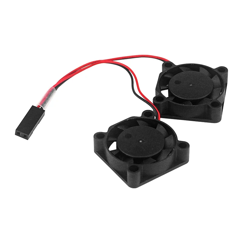 2Pcs Raspberry Pi Koelventilator Dual Radiator Fan 25X25X7Cm Borstelloze Koelventilator Voor Raspberry pi 4B 3B 3B +