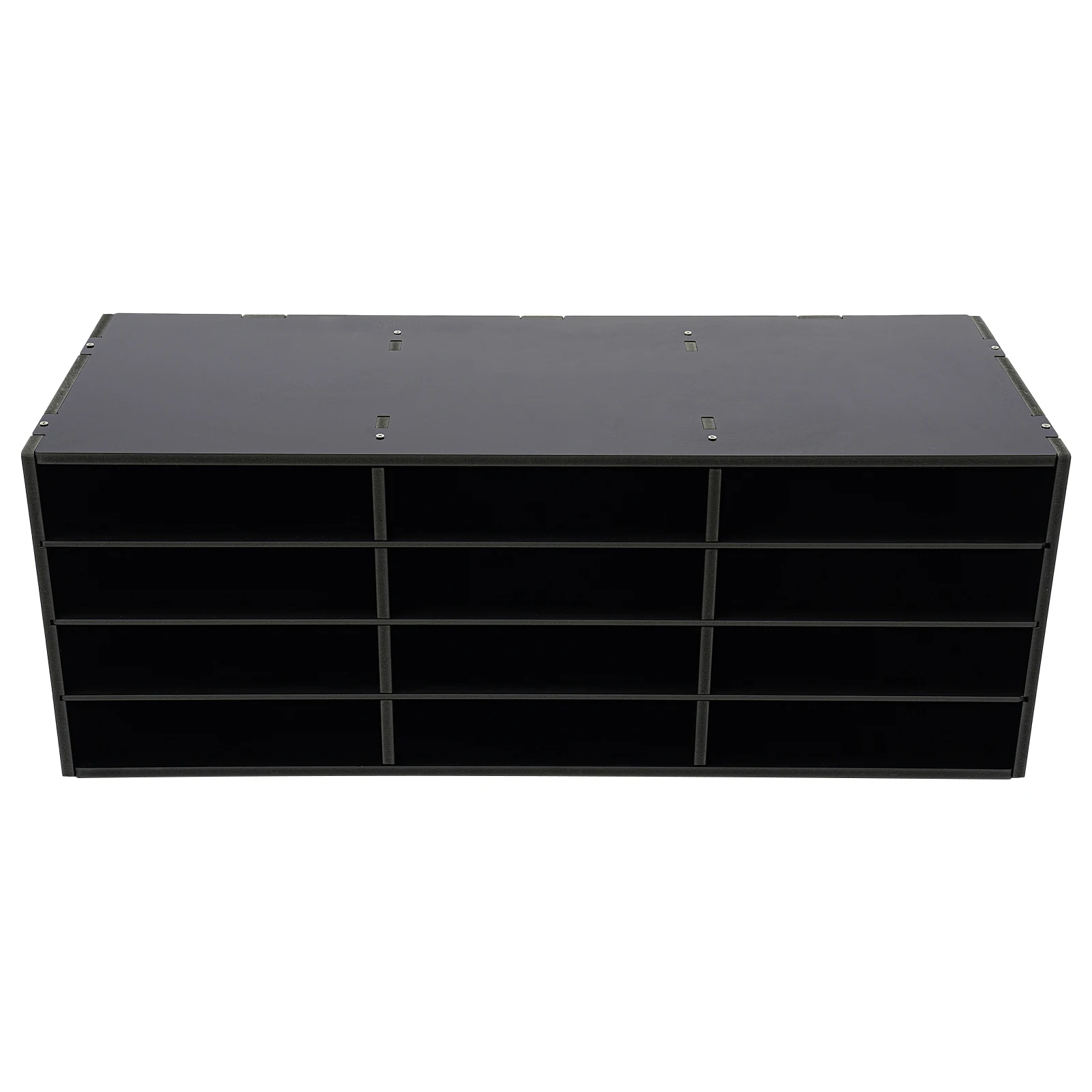 24 Slots PVC Rectangular Mail Sorter Organizer Countertop Literature Organizer Desktop Bill Paper Storage Rack