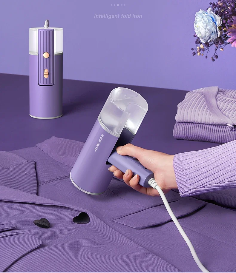 2026 New Handheld Steam Iron Foldable Garment Steamer Hanging Ironing Home Travel Clothes Ironing Machine with Hair Ball Brush