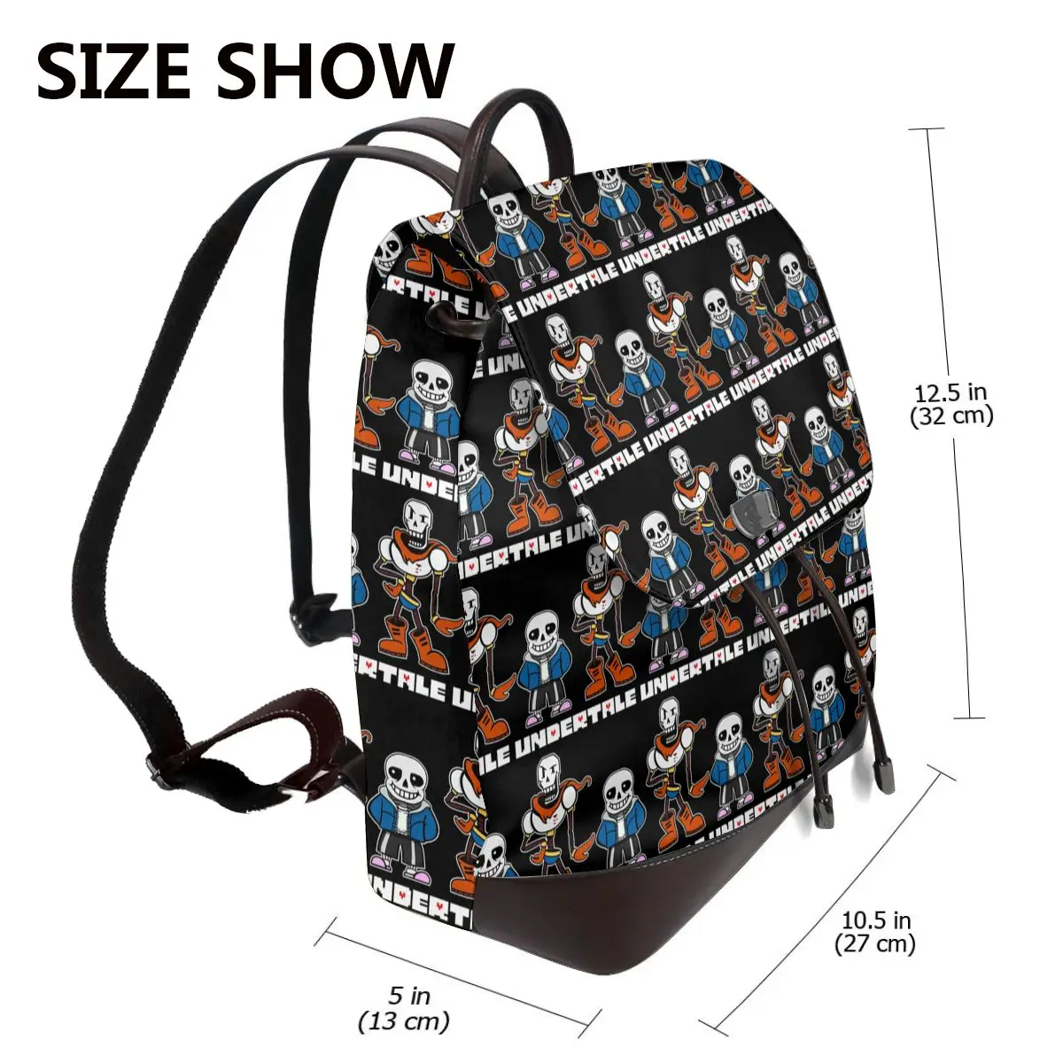Undertale Gamer Gaming Bookbag School Student Bags Hiking Travel Daypack for Women Fashion Derma Backpack