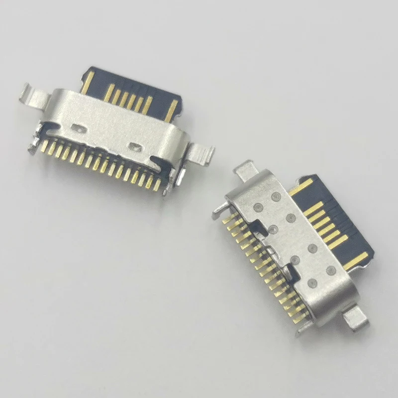 10-200Pcs Type C Charger Dock Connector USB Charging Jack Plug For Motorola Moto G30 G8 G7 E8 G10 One Power G20 G9 Play P30 Note view 5