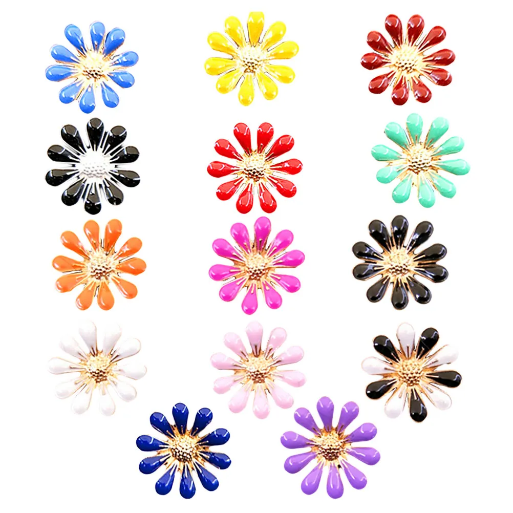 20Pcs Small Daisy Alloy Pendants Plated Metal DIY Jewelry Findings for Necklace Bracelet Earring Keyring Sweater Chain Anklet