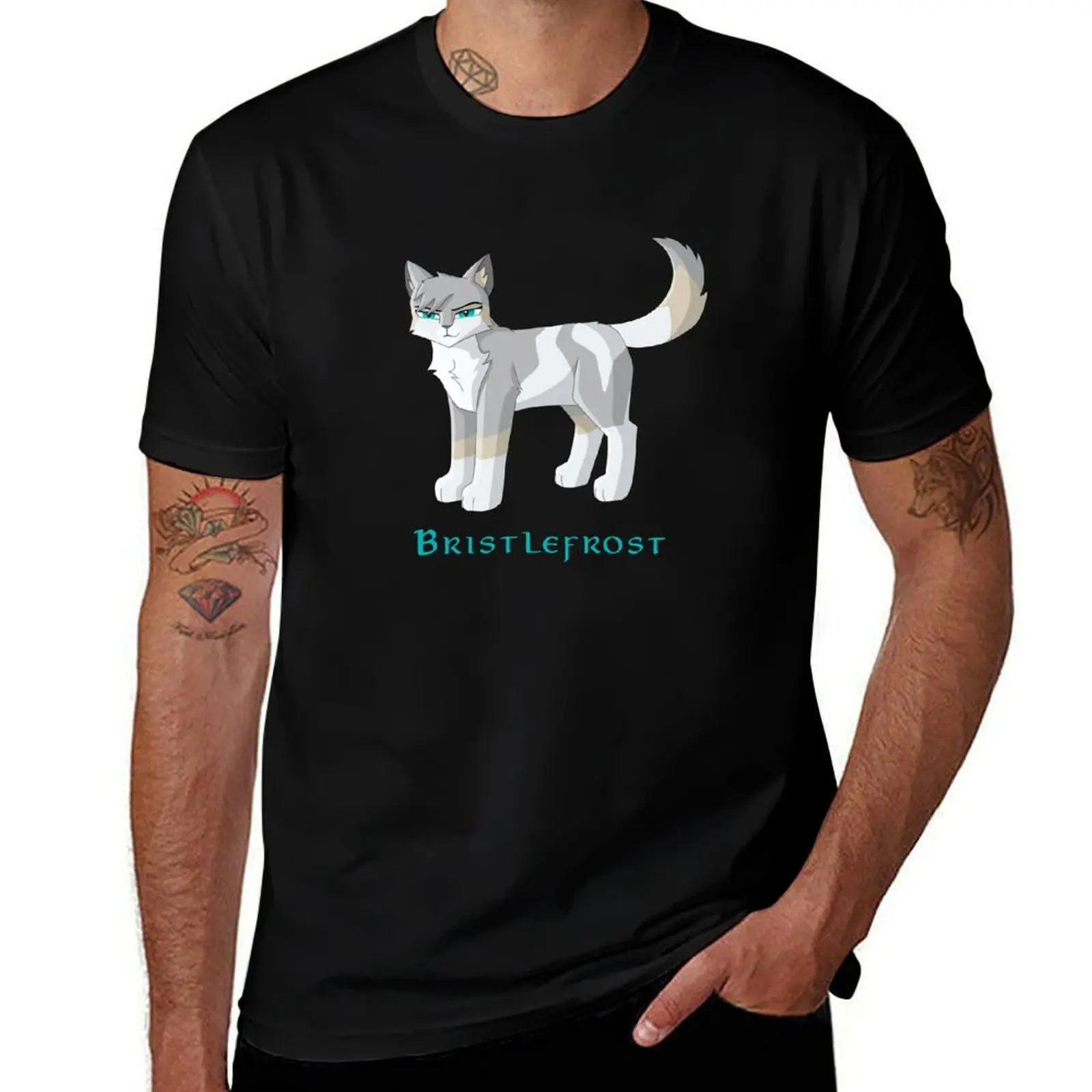 

Футболка Bristlefrost, Warrior of ThunderClan, мужские футболки с принтом, мужские футболки с графикой, футболка