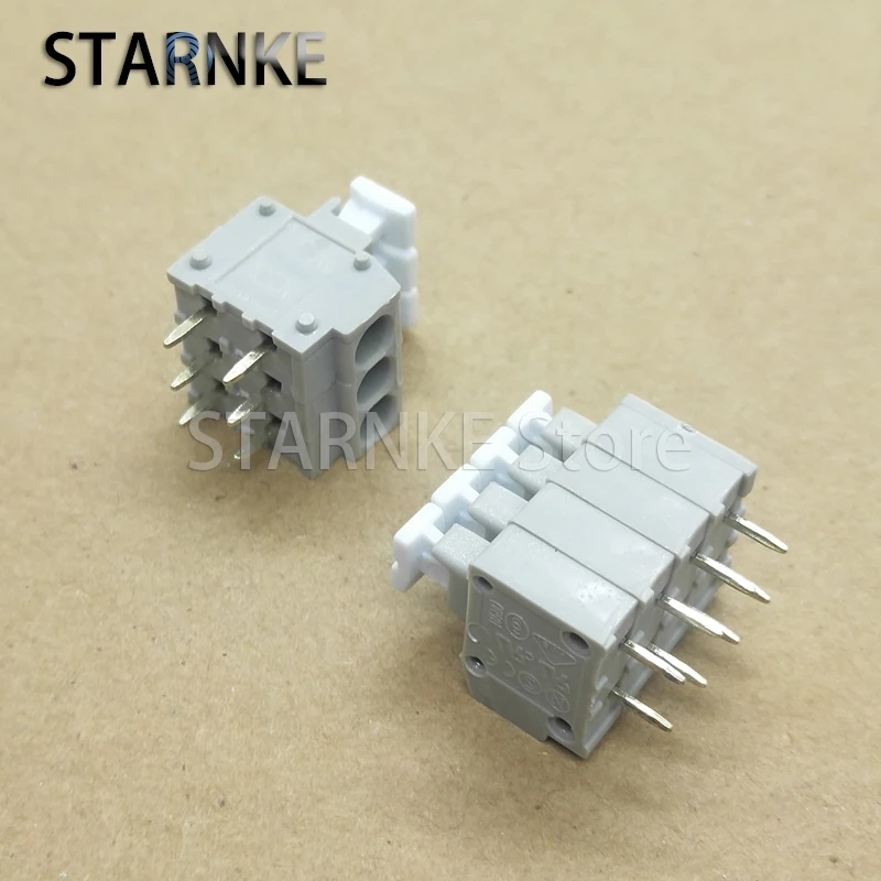 20PCS 3.81MM PCB Terminal Block Screw-free Spring-pressed Quick Terminal Block 3P/4P