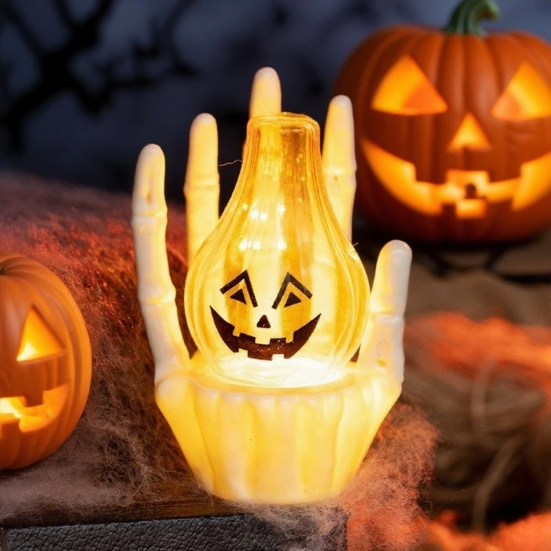 Halloween Pumpkin Ghost Light 4